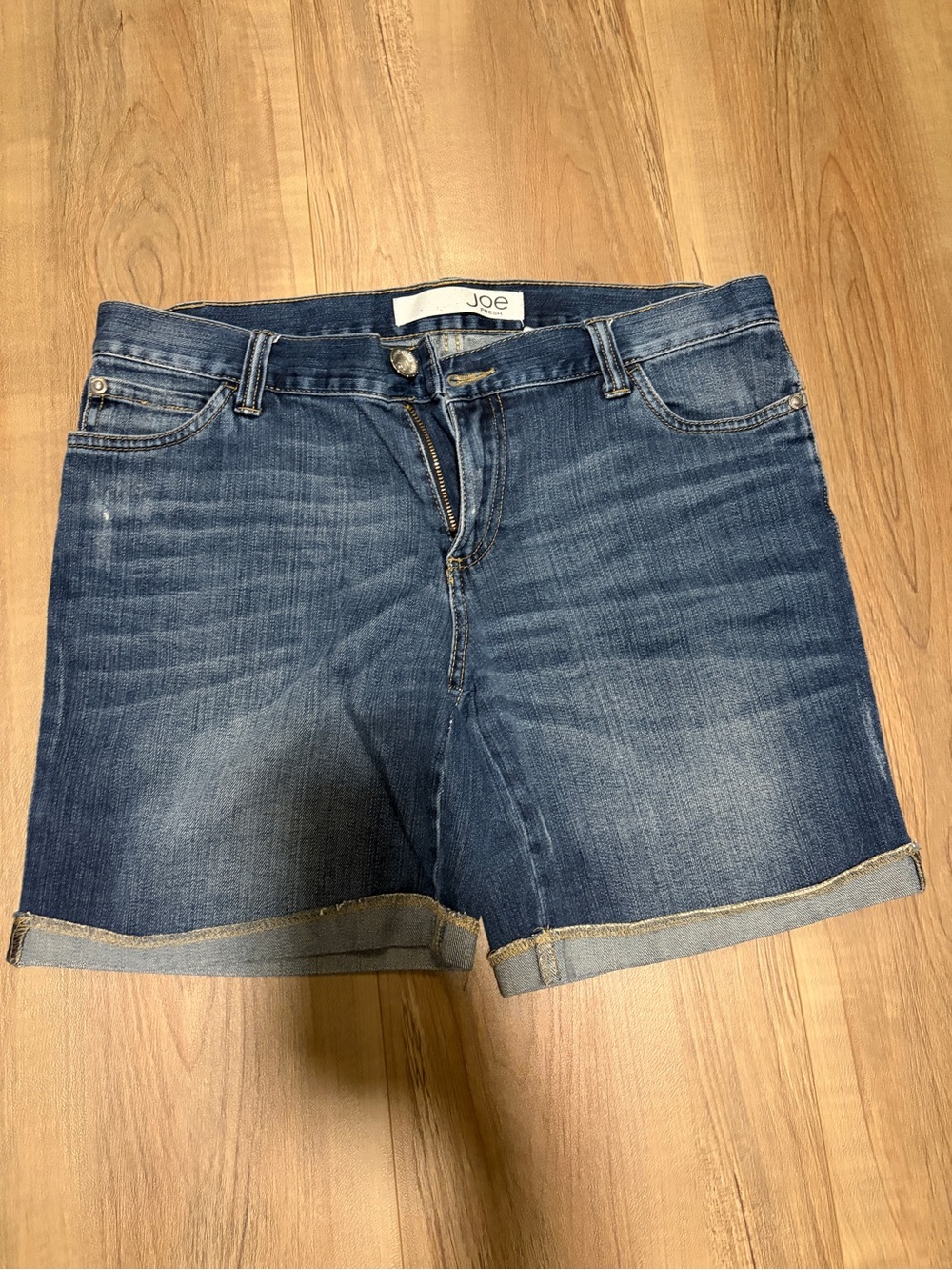 Joe Fresh Denim Roll-Cuff Women’s Blue Jean Shorts